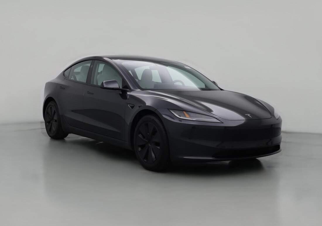 2025 Tesla Model 3 Long Range Rear-Wheel Drive in Black — CarMax photo