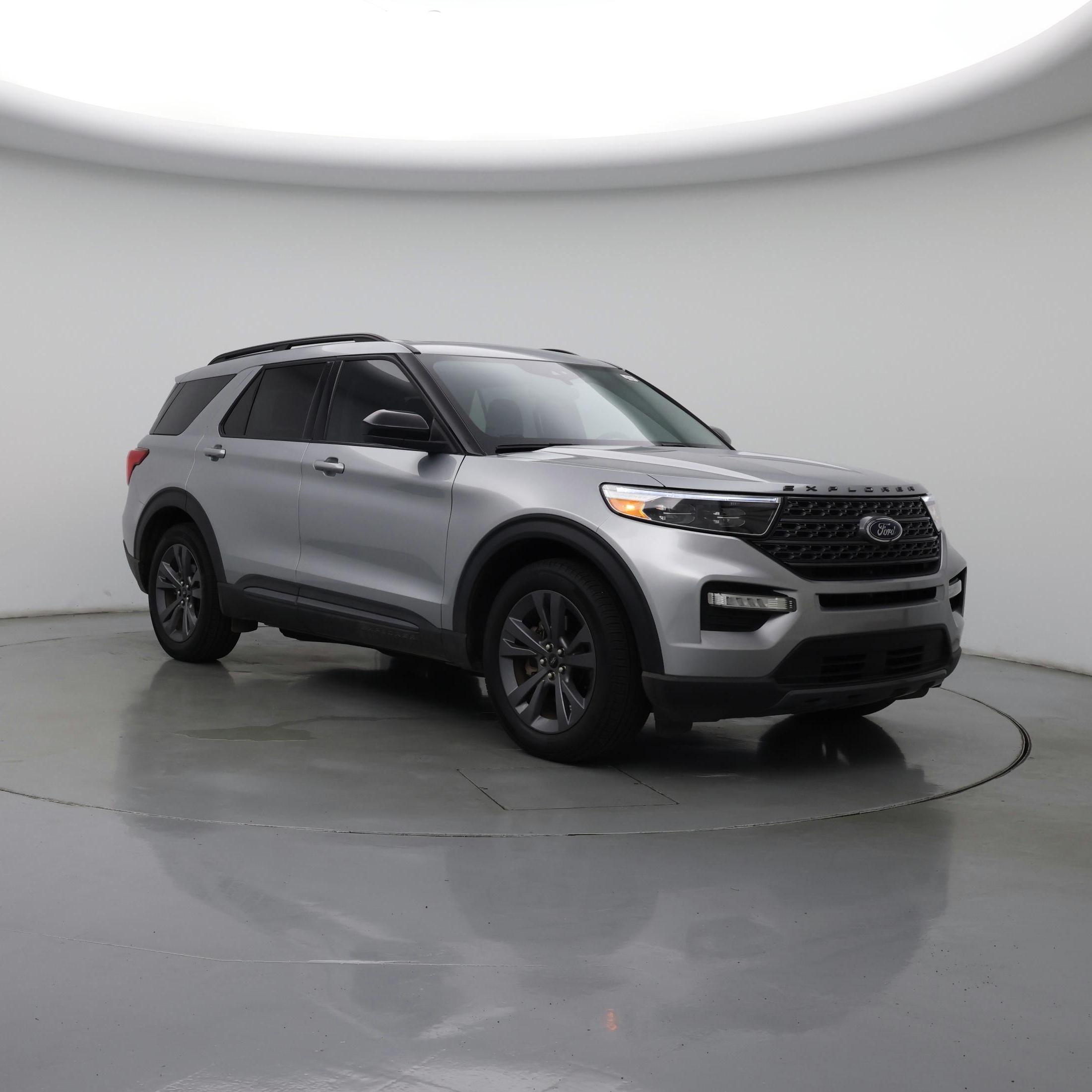 Silver 2023 Ford Explorer SUV / Crossover Rear-Wheel Drive Automatic