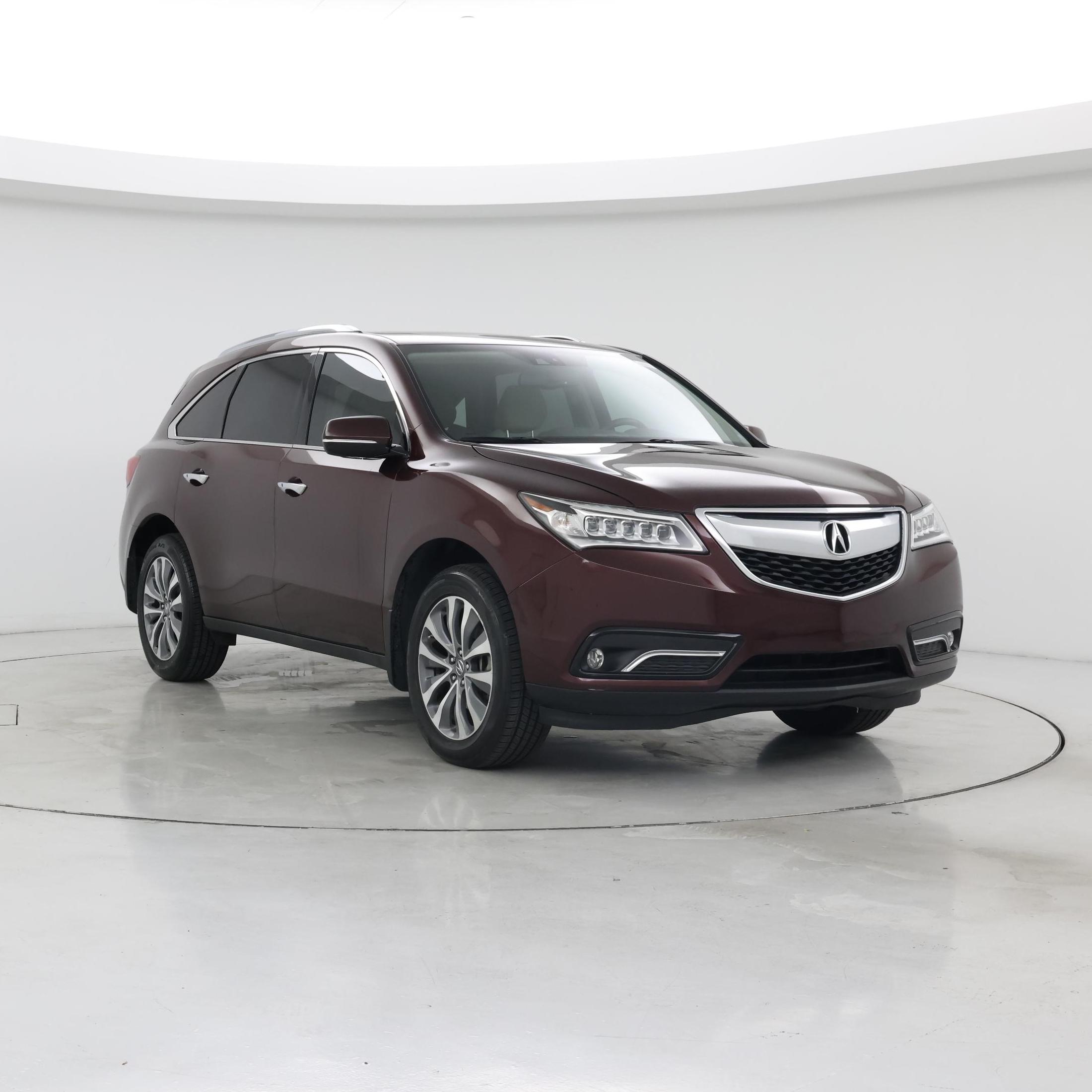Red (Burgundy) 2014 Acura MDX SUV / Crossover  Automatic