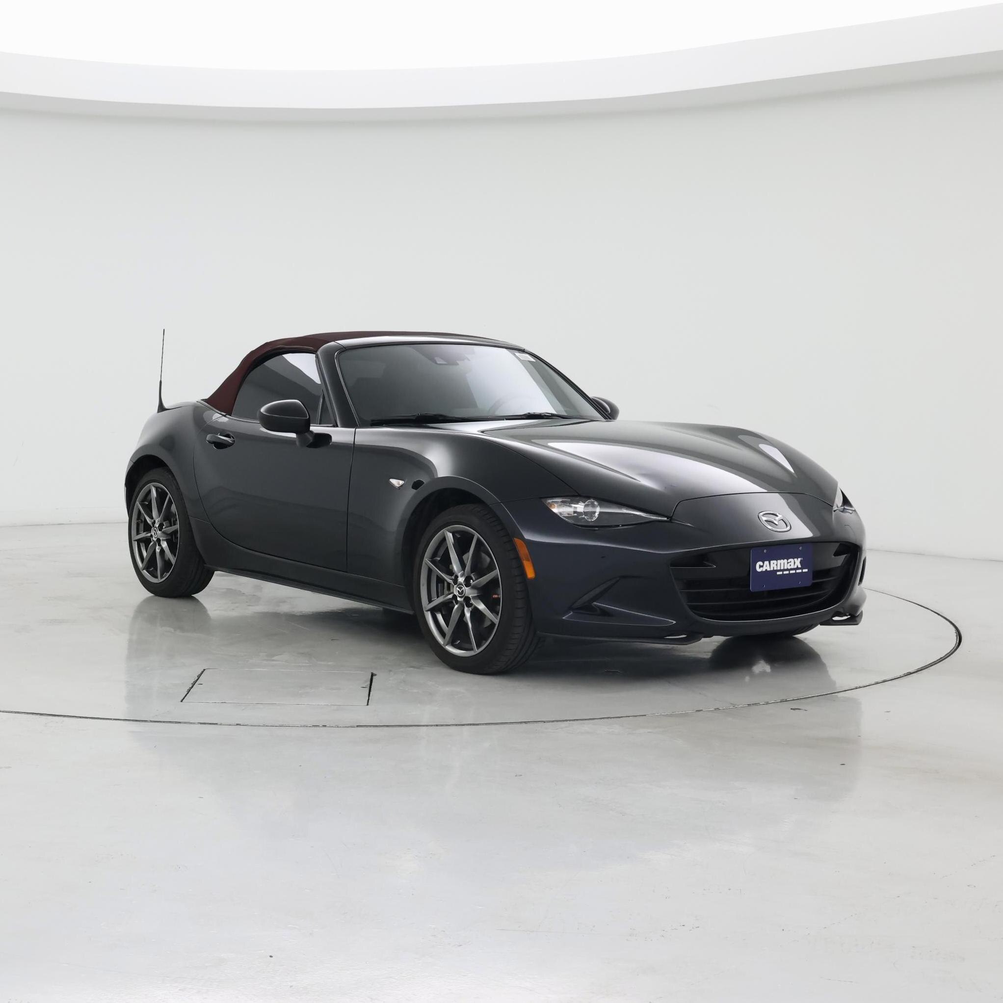 Black 2018 Mazda MX-5 Miata Convertible Rear-Wheel Drive Automatic