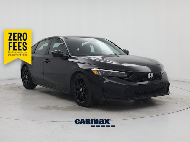 Black 2025 Honda Civic Hatchback Hatchback Front-Wheel Drive Automatic