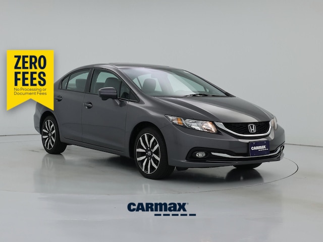 Gray 2015 Honda Civic Sedan Front-Wheel Drive Automatic