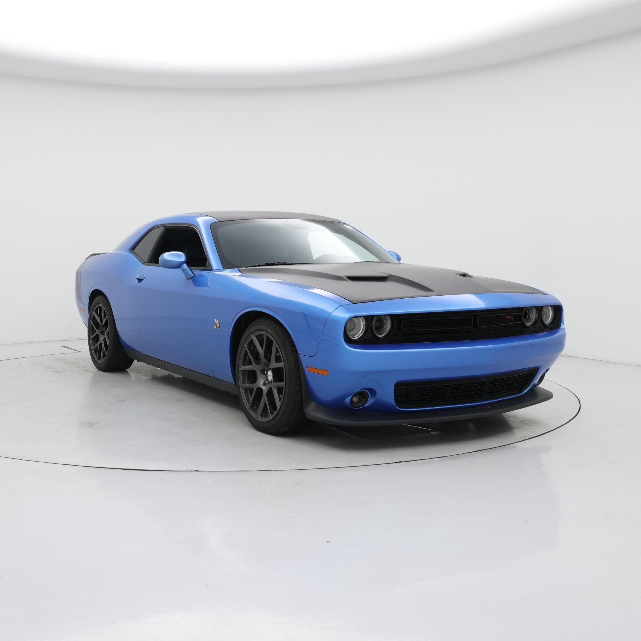 Blue 2016 Dodge Challenger Coupe Rear-Wheel Drive Automatic