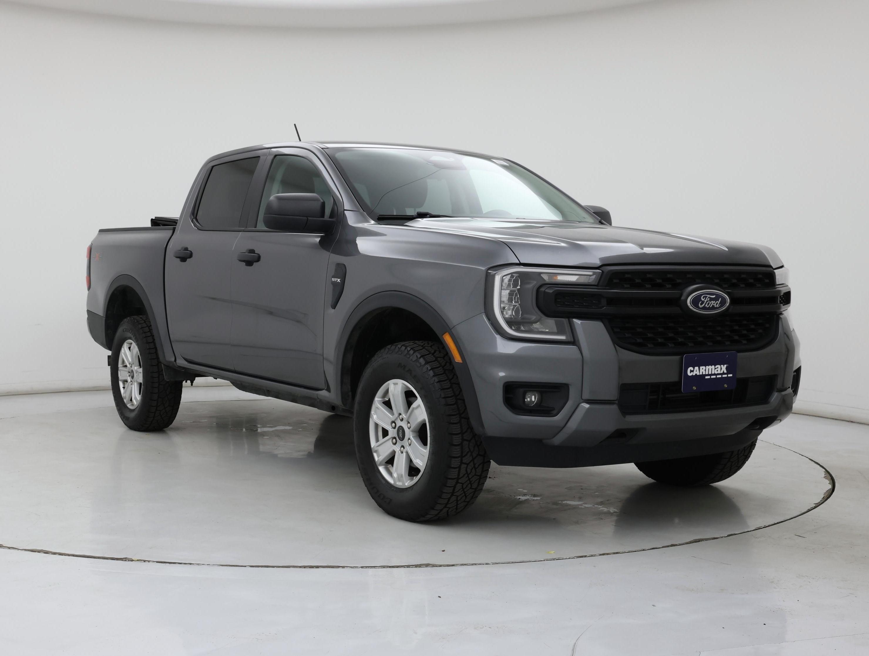 Gray 2024 Ford Ranger Pickup Truck Four-Wheel Drive Automatic