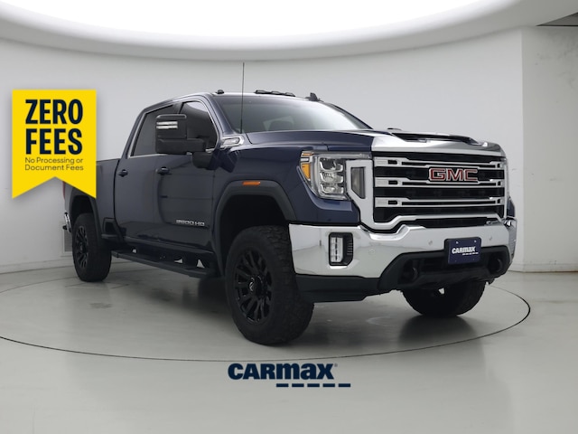 Blue 2021 GMC Sierra 2500HD Pickup Truck Four-Wheel Drive Automatic