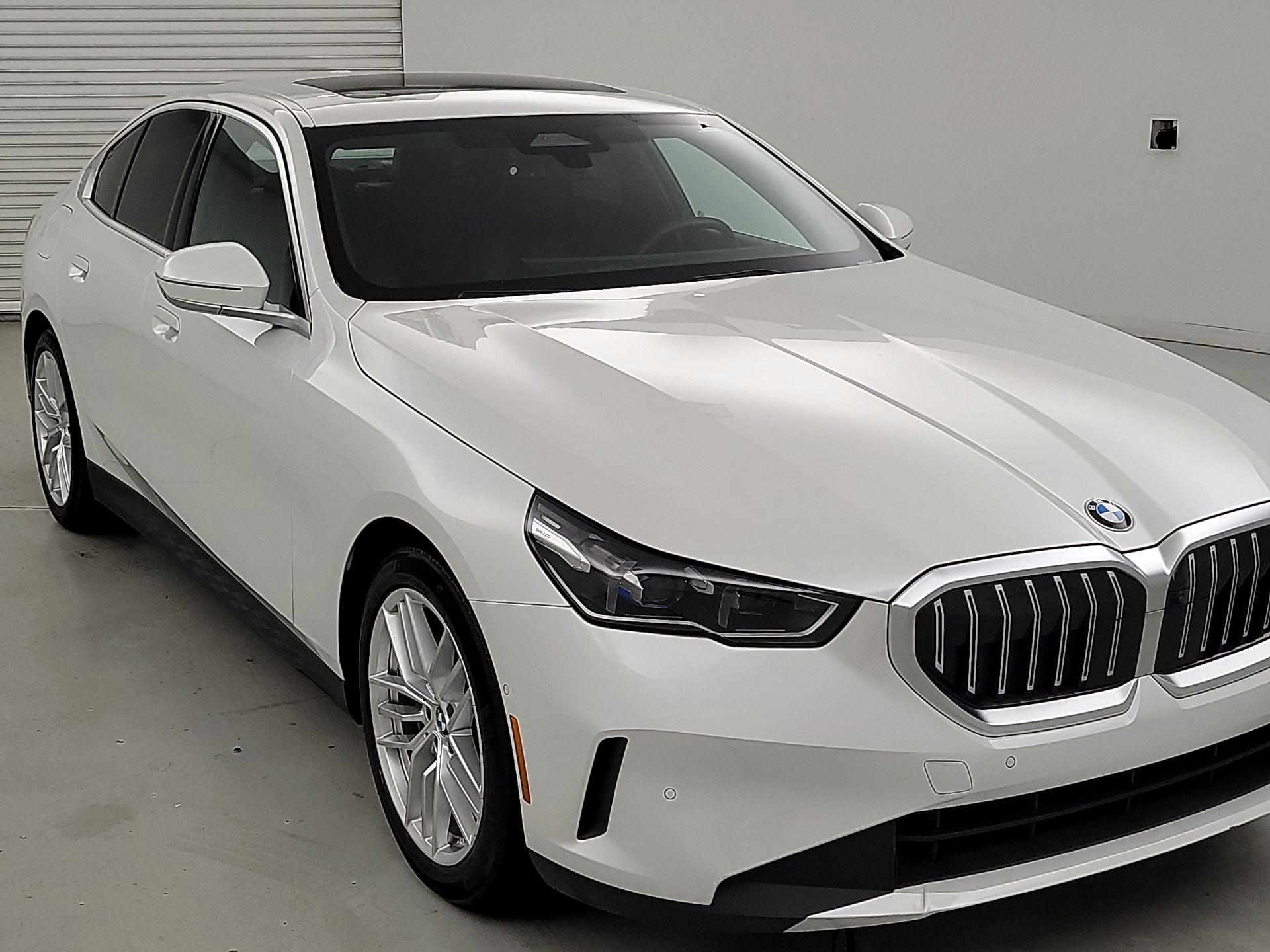 White 2024 BMW 5 Series Sedan All-Wheel Drive Automatic