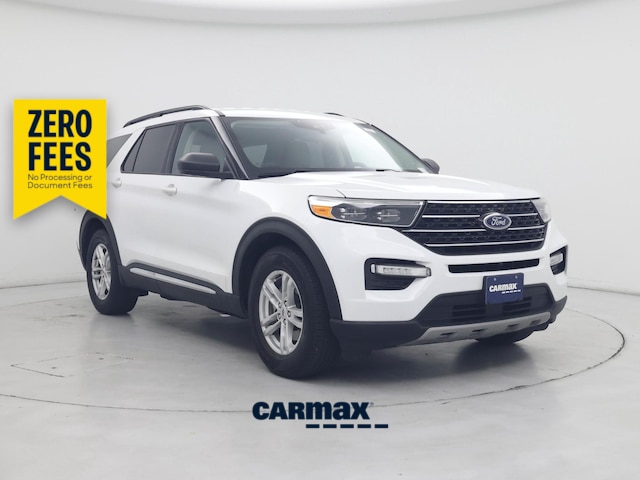 White 2021 Ford Explorer SUV / Crossover Rear-Wheel Drive Automatic