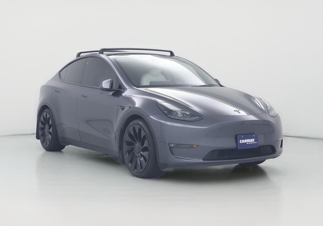 2023 Tesla Model Y Performance All-Wheel Drive in Gray — CarMax photo