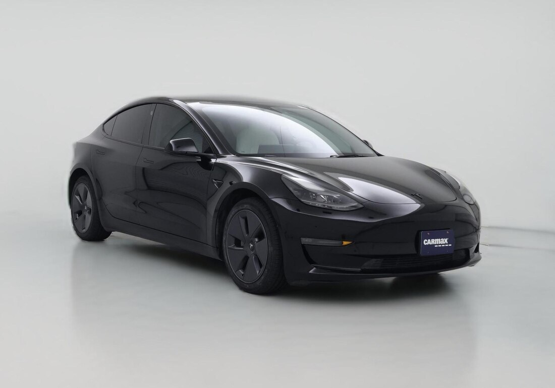 2023 Tesla Model 3 Long Range All-Wheel Drive in Black — CarMax photo