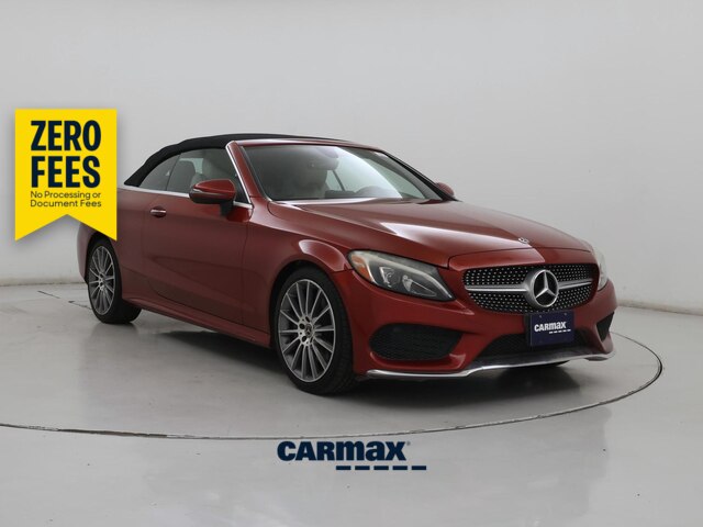 Red 2018 Mercedes-Benz C-Class Convertible Rear-Wheel Drive Automatic