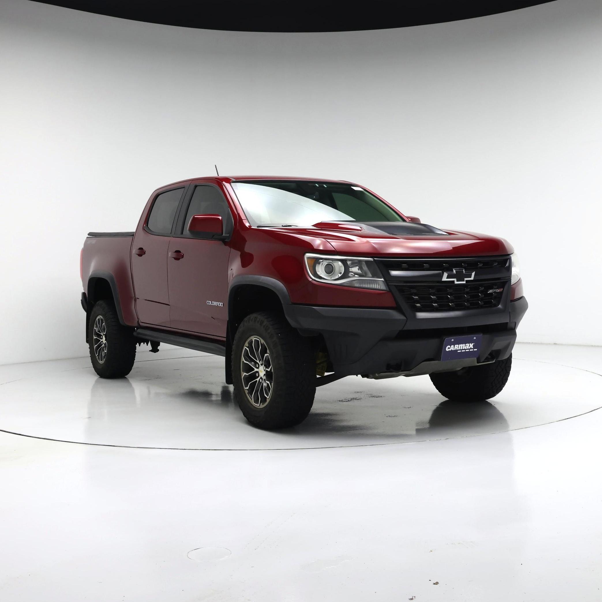 Red 2019 Chevrolet Colorado Pickup Truck Four-Wheel Drive Automatic