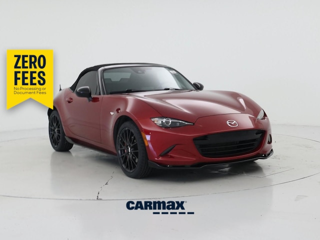 Red (Burgundy) 2022 Mazda MX-5 Miata Convertible Rear-Wheel Drive Manual
