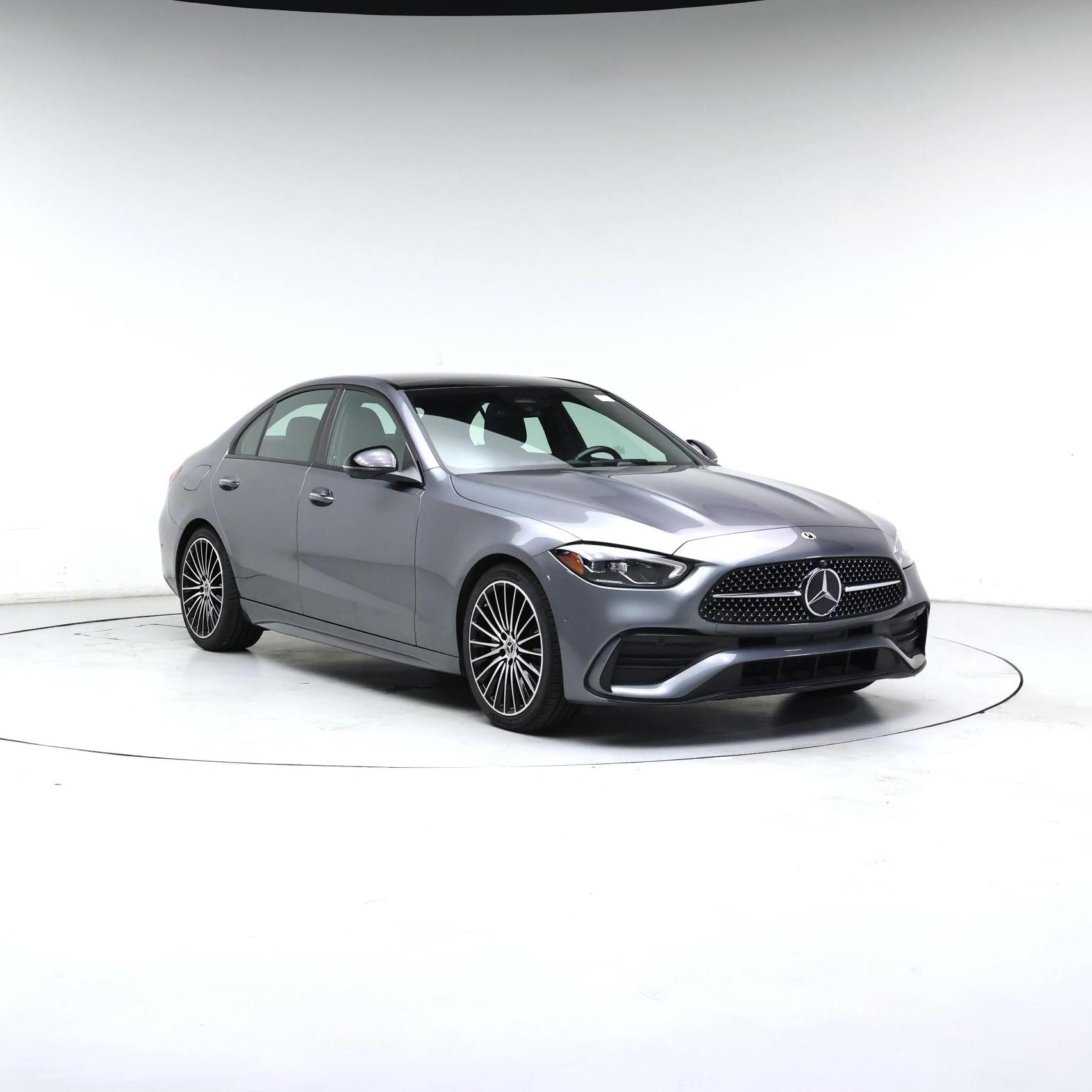 Gray 2025 Mercedes-Benz C-Class Sedan Rear-Wheel Drive Automatic