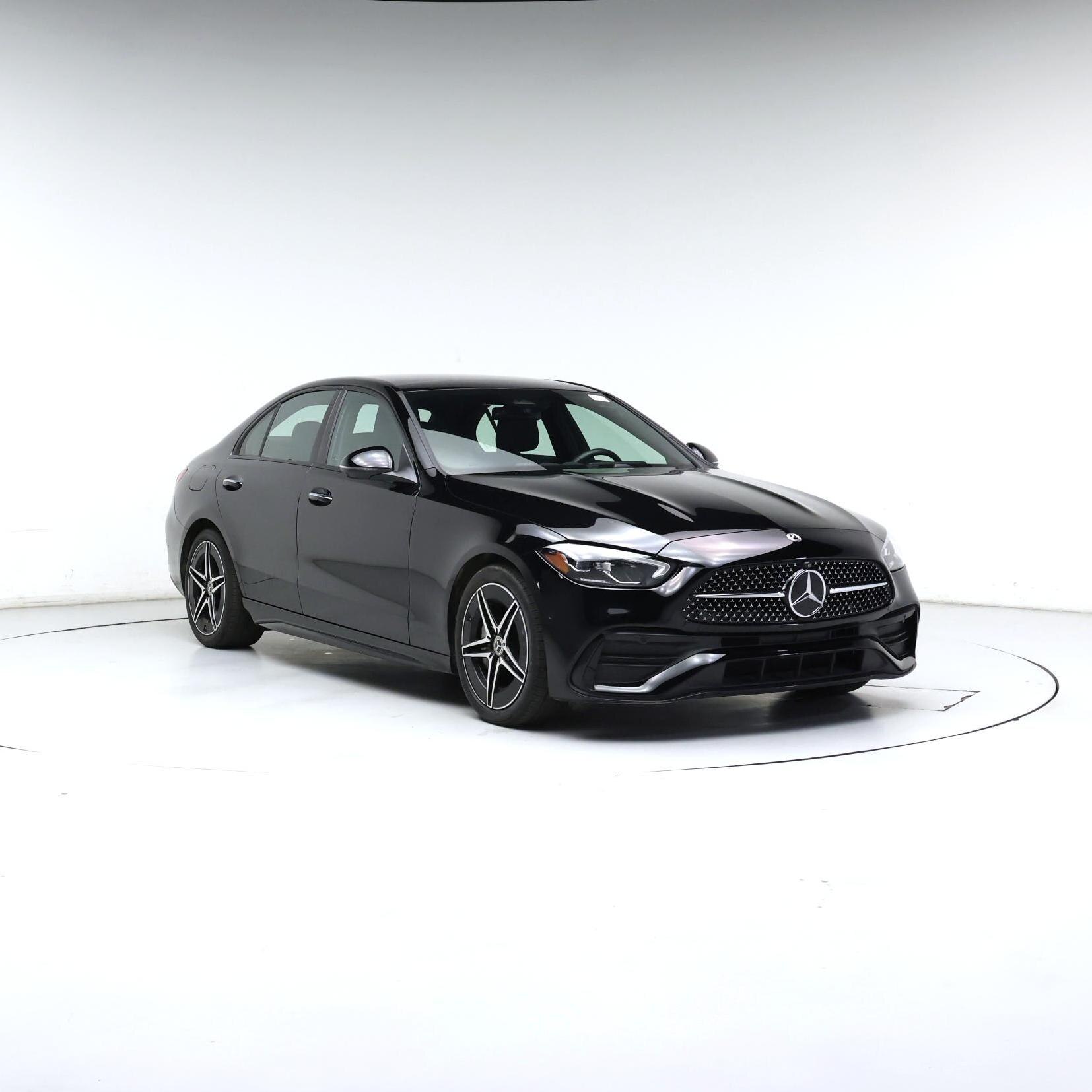 Black 2025 Mercedes-Benz C-Class Sedan Rear-Wheel Drive Automatic