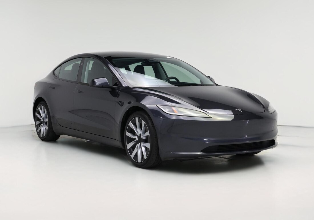 2024 Tesla Model 3 Rear-Wheel Drive in Gray — CarMax photo