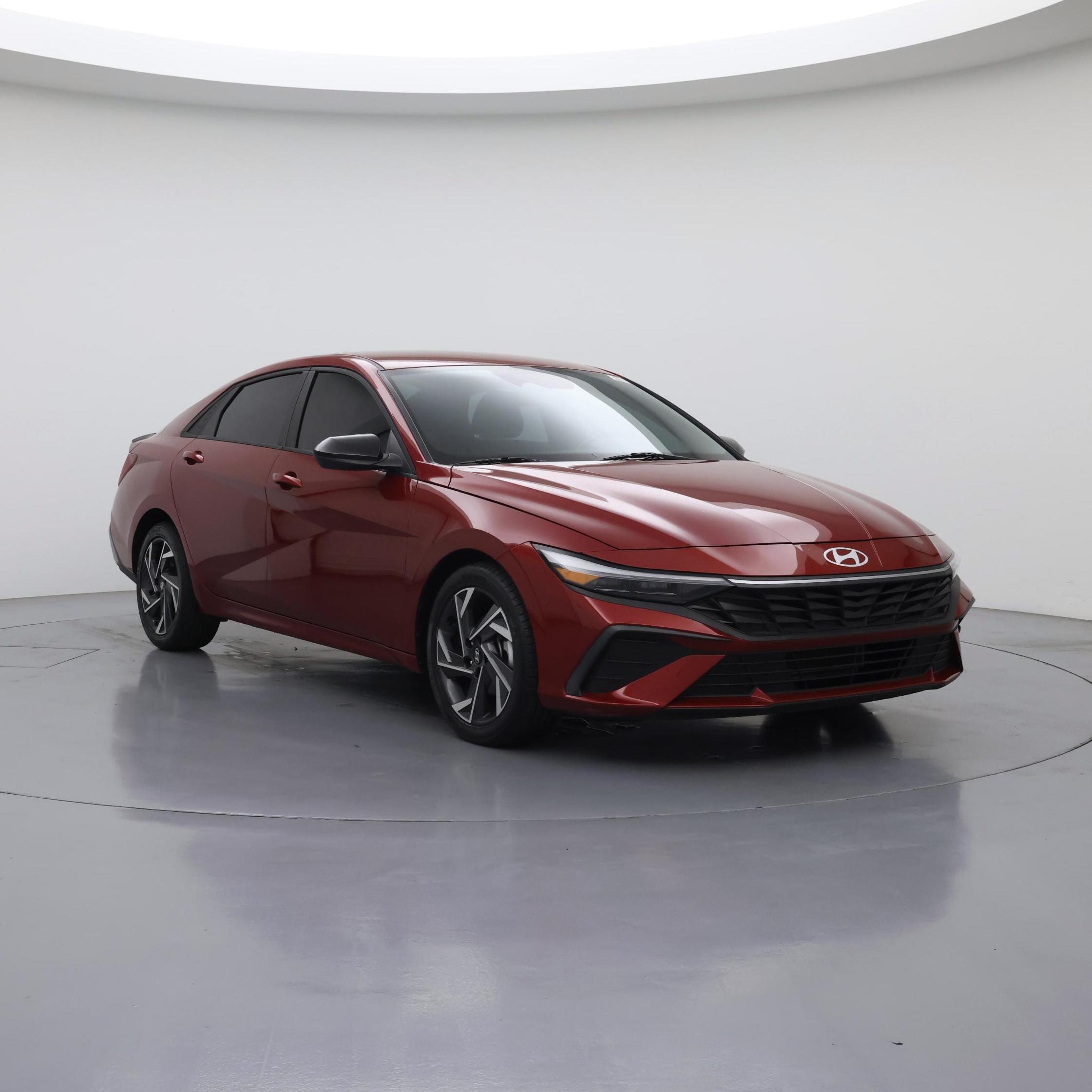 Red 2025 Hyundai Elantra Sedan Front-Wheel Drive Automatic