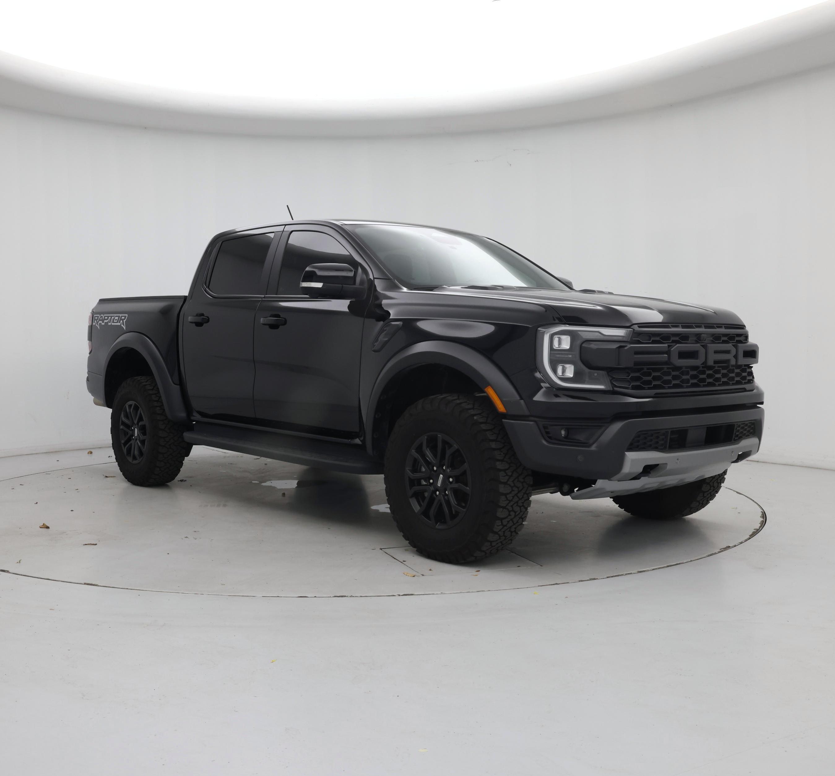 Black 2025 Ford Ranger Pickup Truck Four-Wheel Drive Automatic
