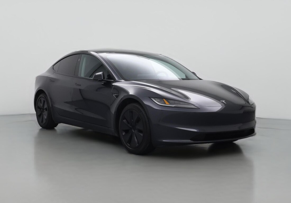 2025 Tesla Model 3 Long Range Rear-Wheel Drive in Black — CarMax photo