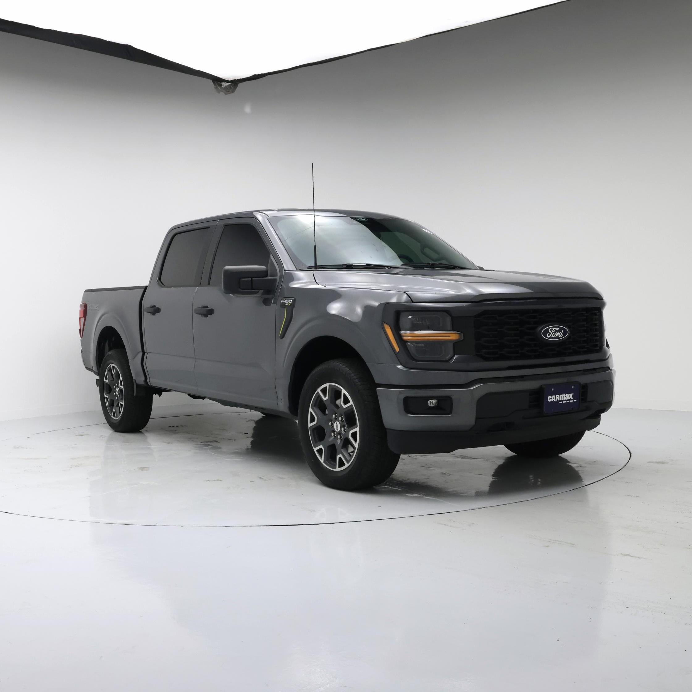 Gray 2024 Ford F-150 Pickup Truck Four-Wheel Drive Automatic