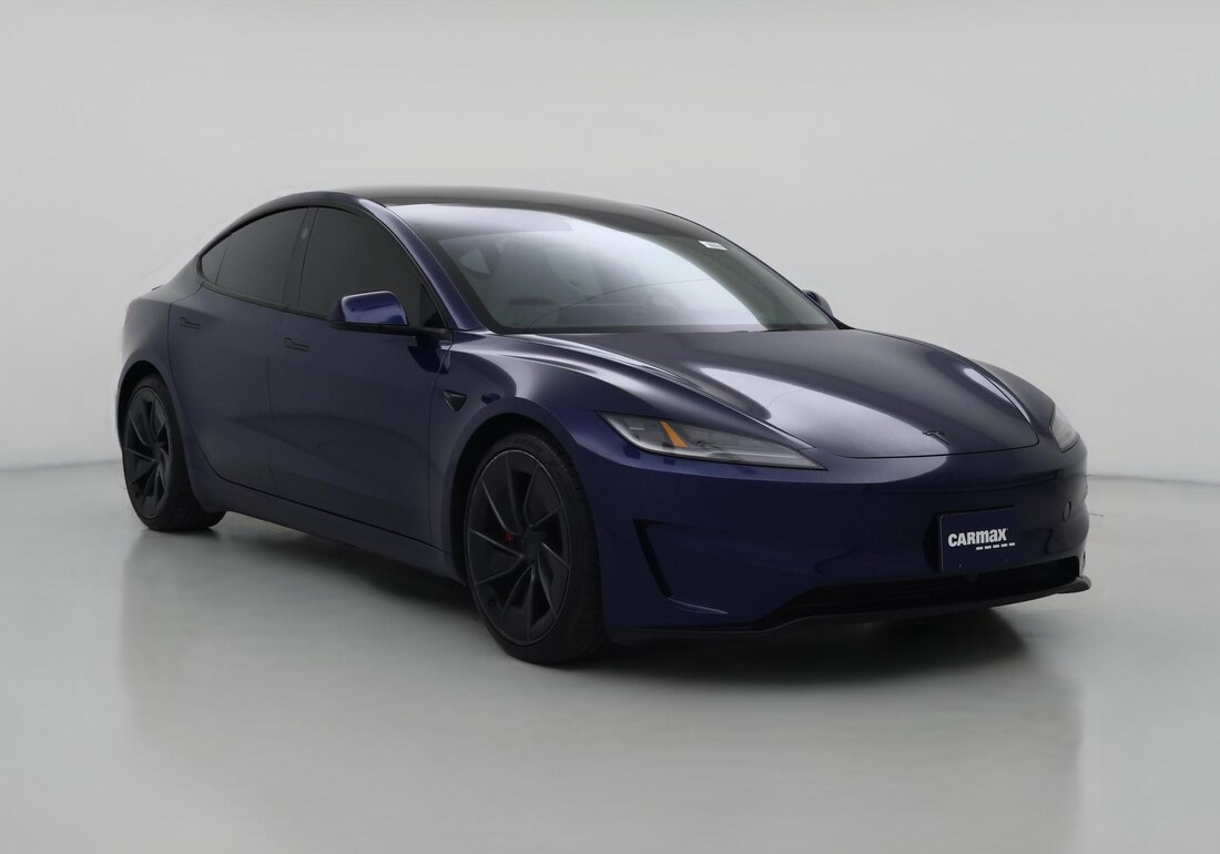 2026 Tesla Model 3 Performance All-Wheel Drive in Blue — CarMax photo