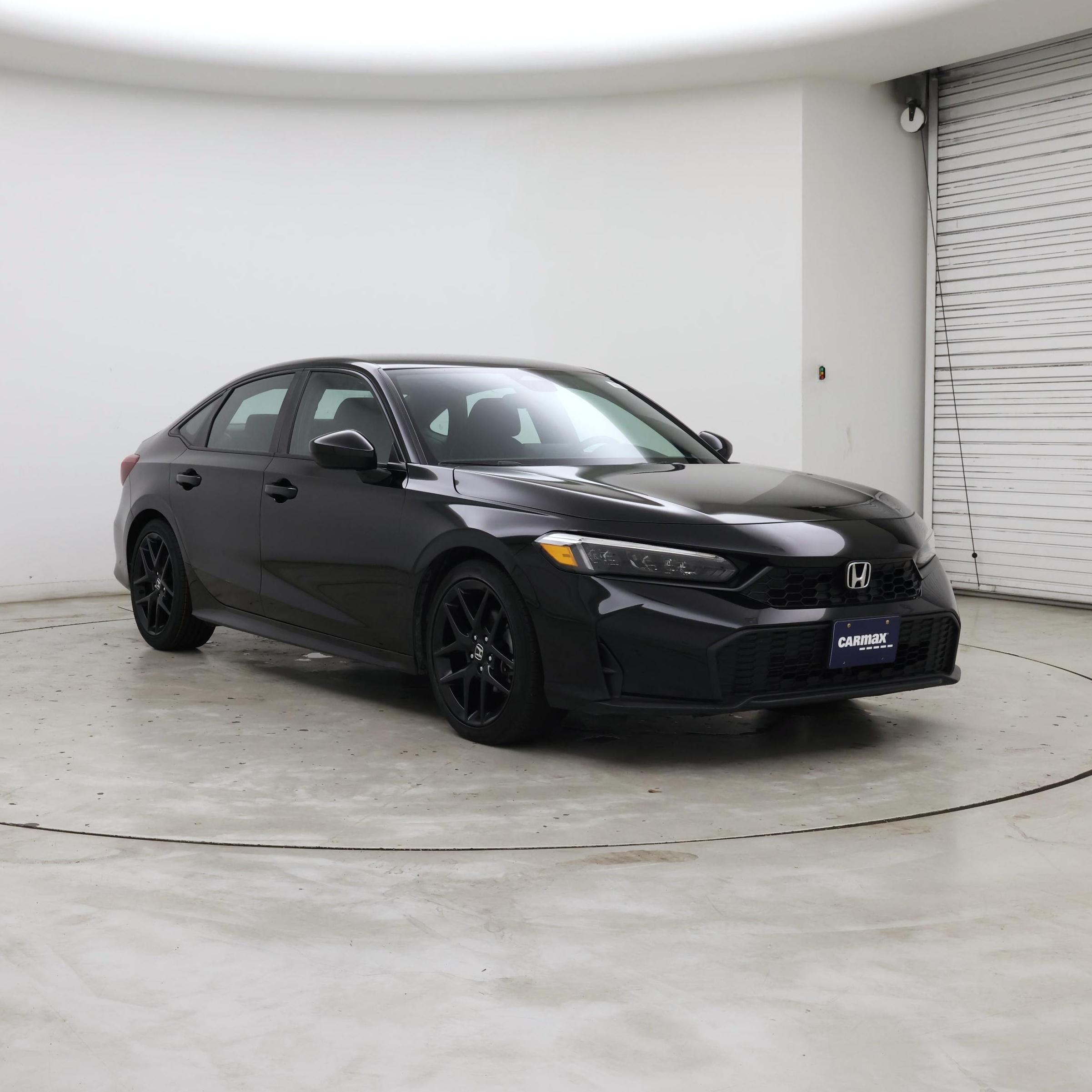 Black 2025 Honda Civic Sedan Front-Wheel Drive Automatic