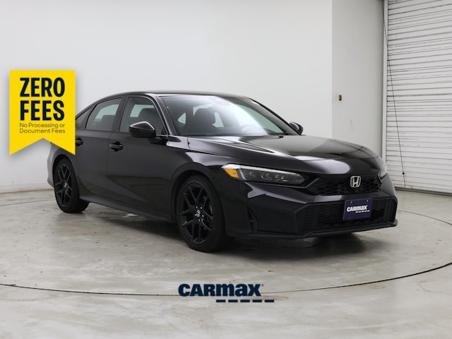 Black 2025 Honda Civic Sedan Front-Wheel Drive Automatic