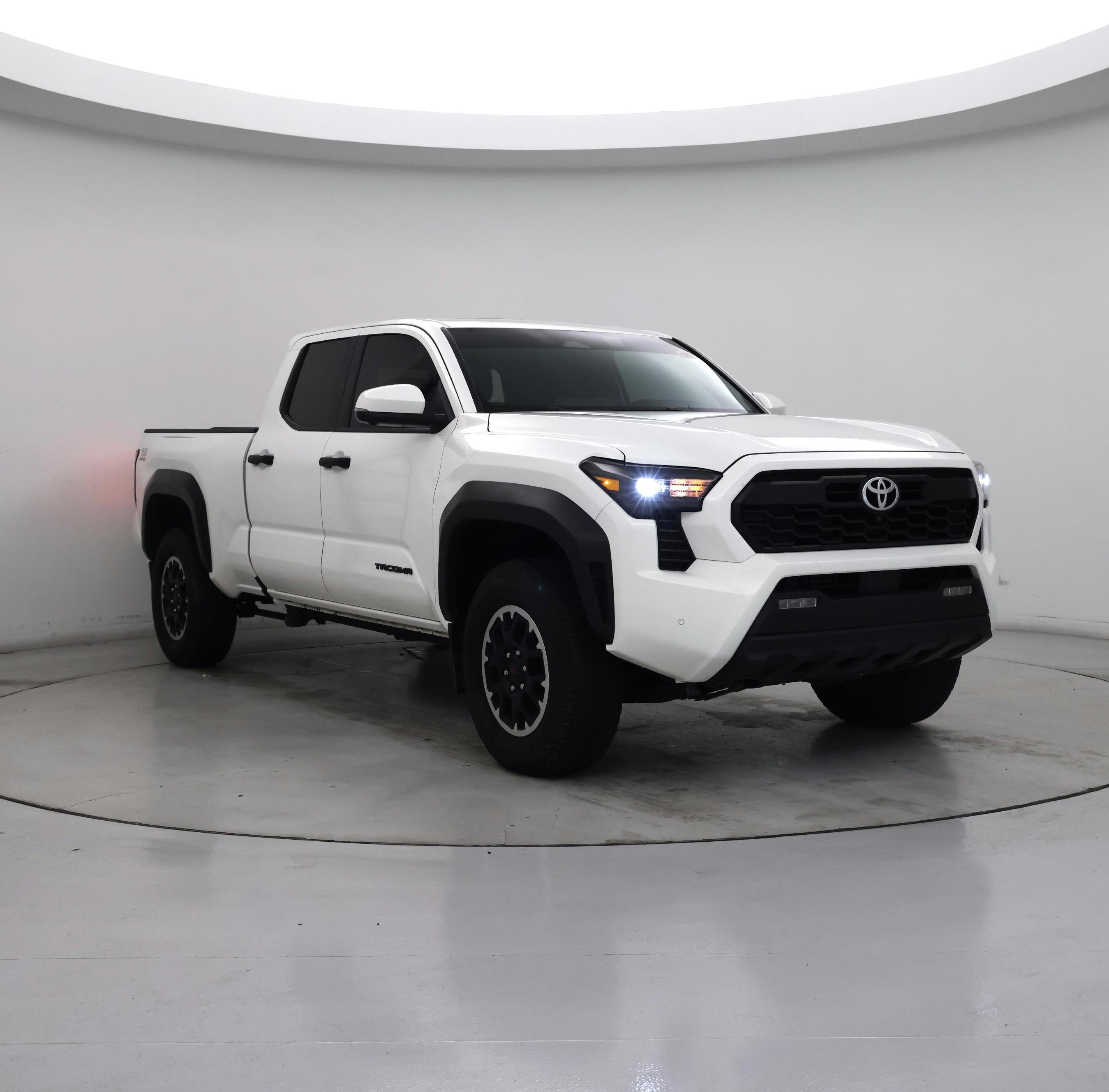 White 2024 Toyota Tacoma Pickup Truck Four-Wheel Drive Automatic