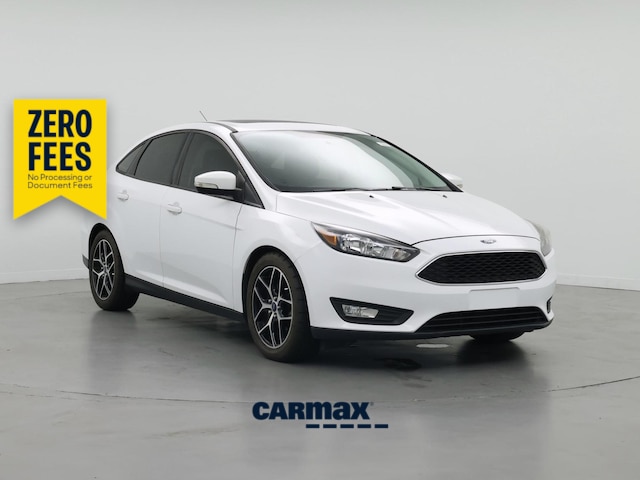White 2018 Ford Focus Sedan Front-Wheel Drive Automatic