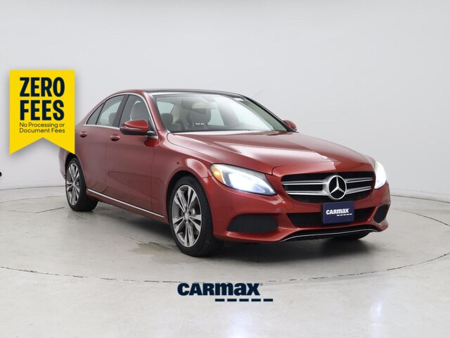 Red 2016 Mercedes-Benz C-Class Sedan Automatic