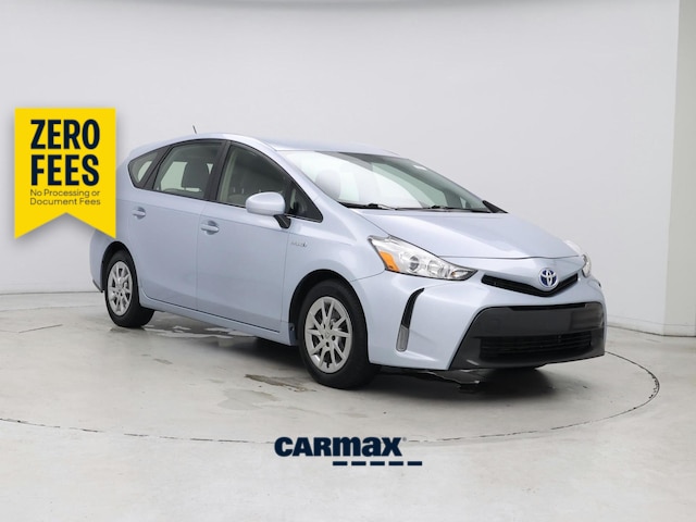 Blue 2015 Toyota Prius v Wagon Front-Wheel Drive Automatic