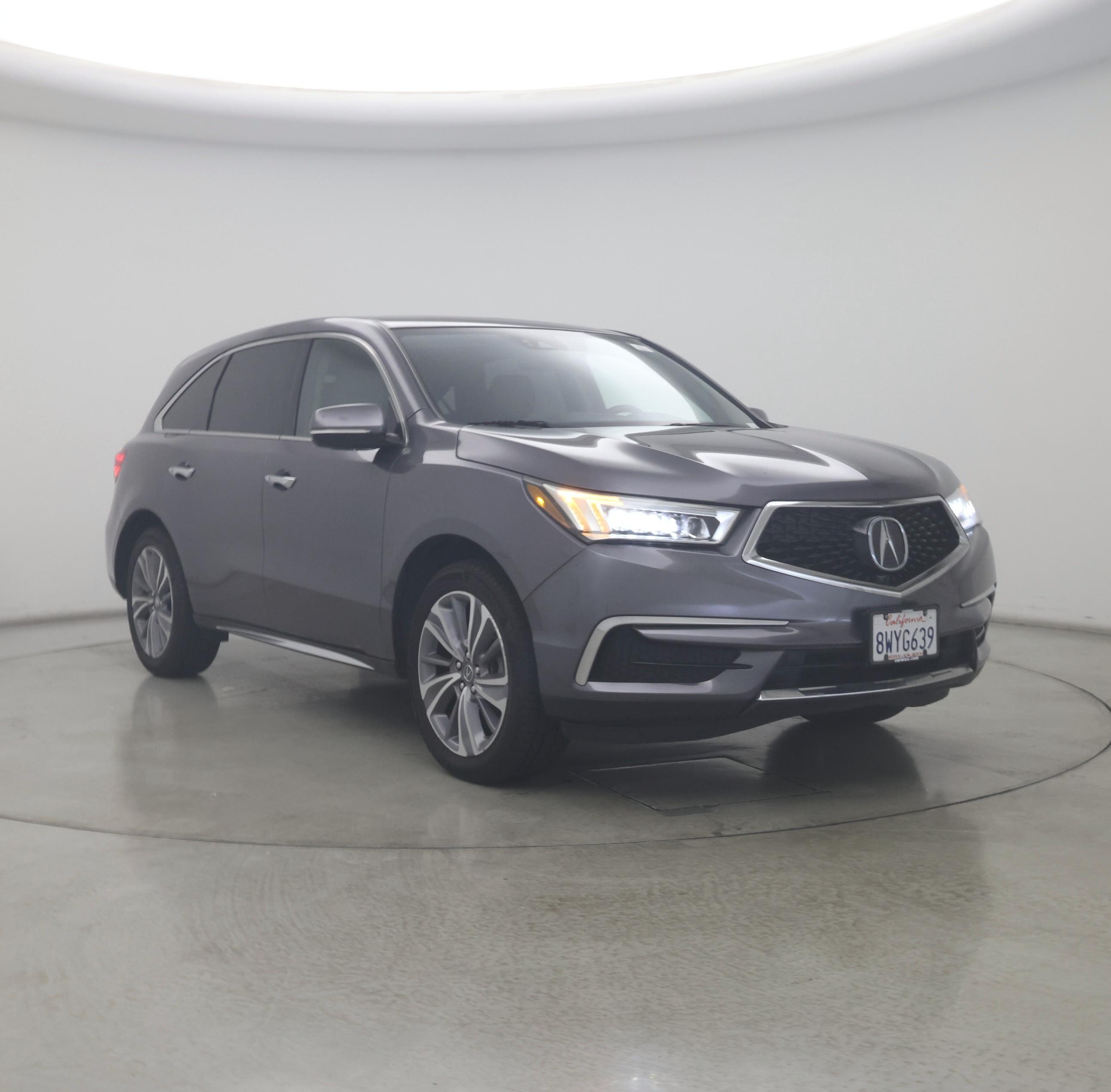 Gray 2018 Acura MDX SUV / Crossover Front-Wheel Drive Automatic