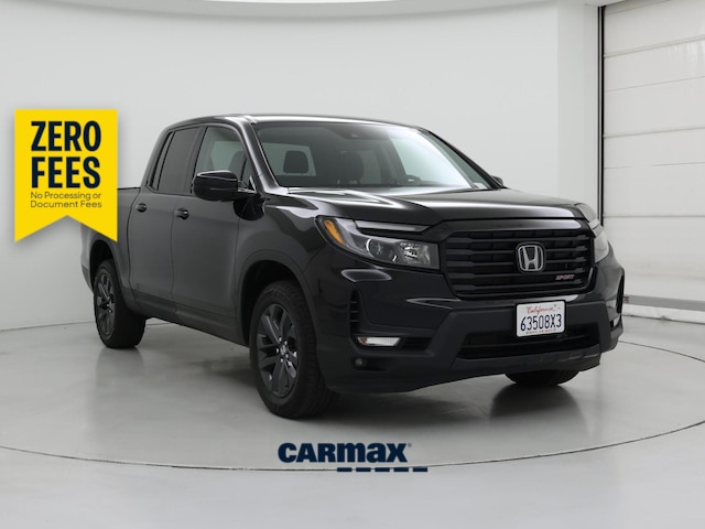 Black 2023 Honda Ridgeline Pickup Truck All-Wheel Drive Automatic