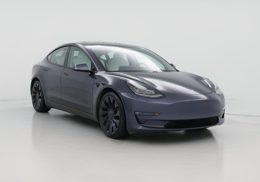 2021 Tesla Model 3 Performance in Gray — CarMax photo