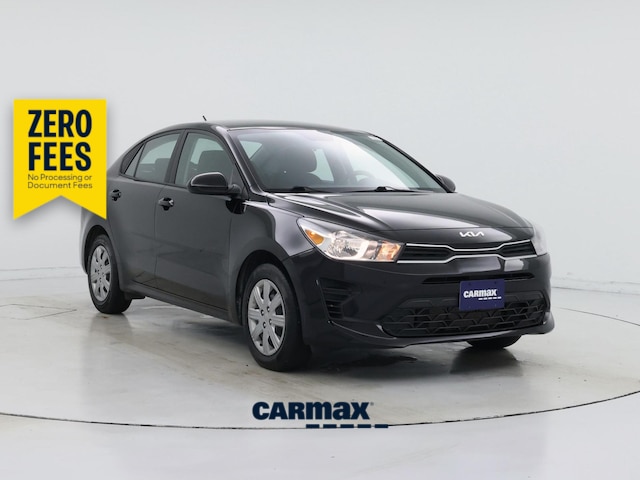 Black 2023 Kia Rio Sedan Front-Wheel Drive Automatic