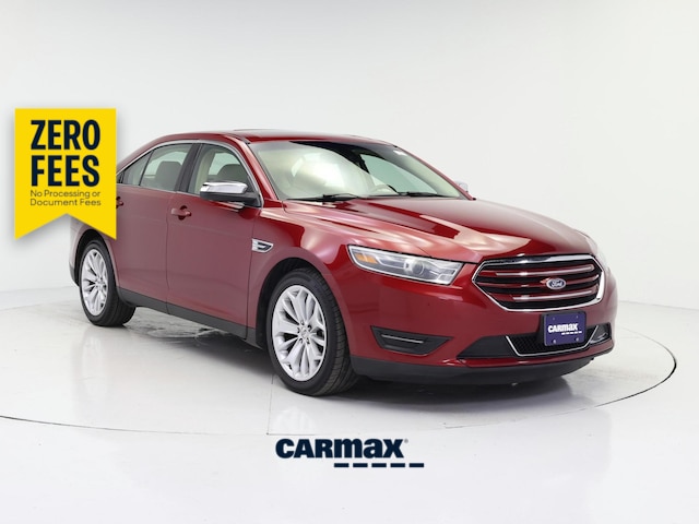 Red 2018 Ford Taurus Sedan Front-Wheel Drive Automatic