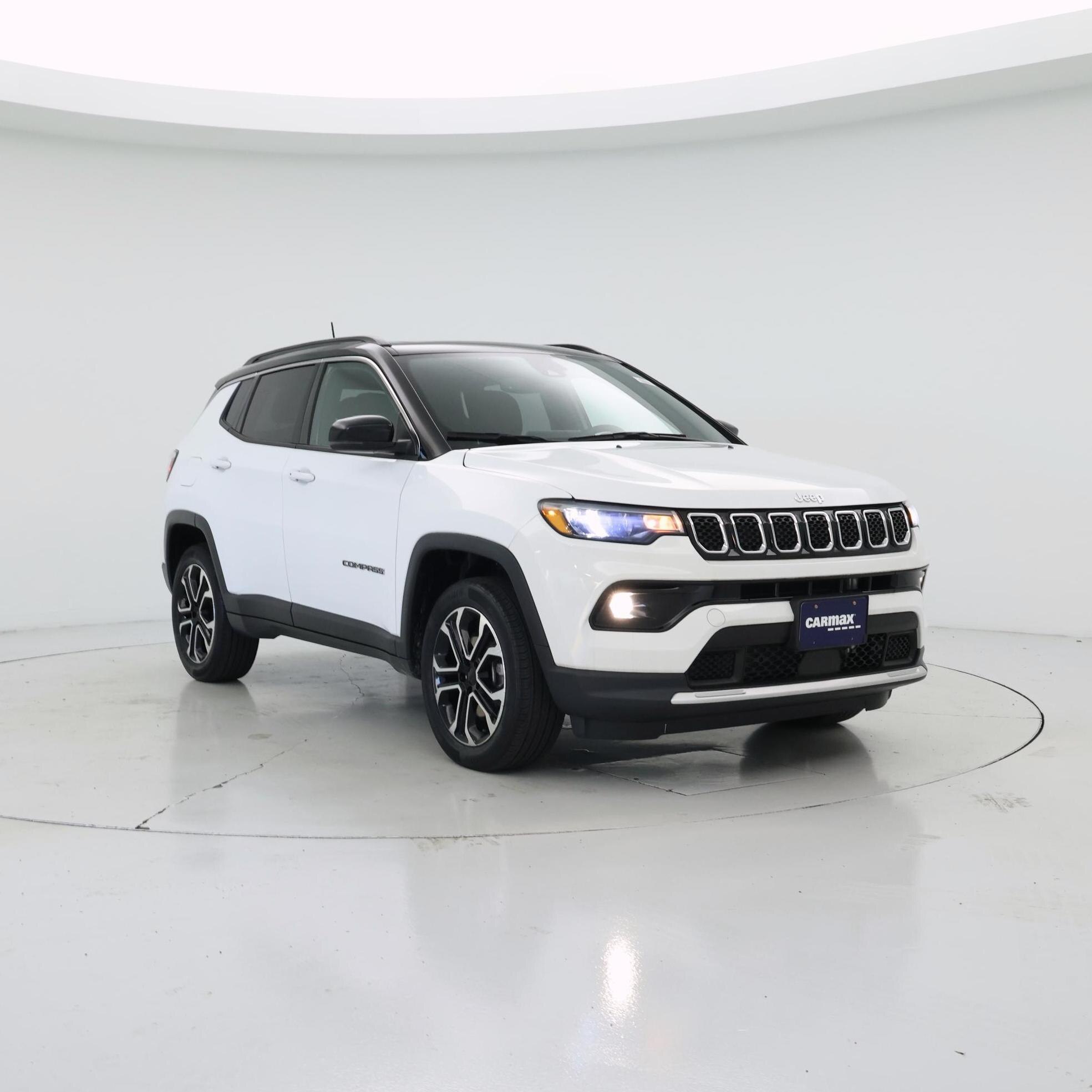 White 2023 Jeep Compass SUV / Crossover Four-Wheel Drive Automatic