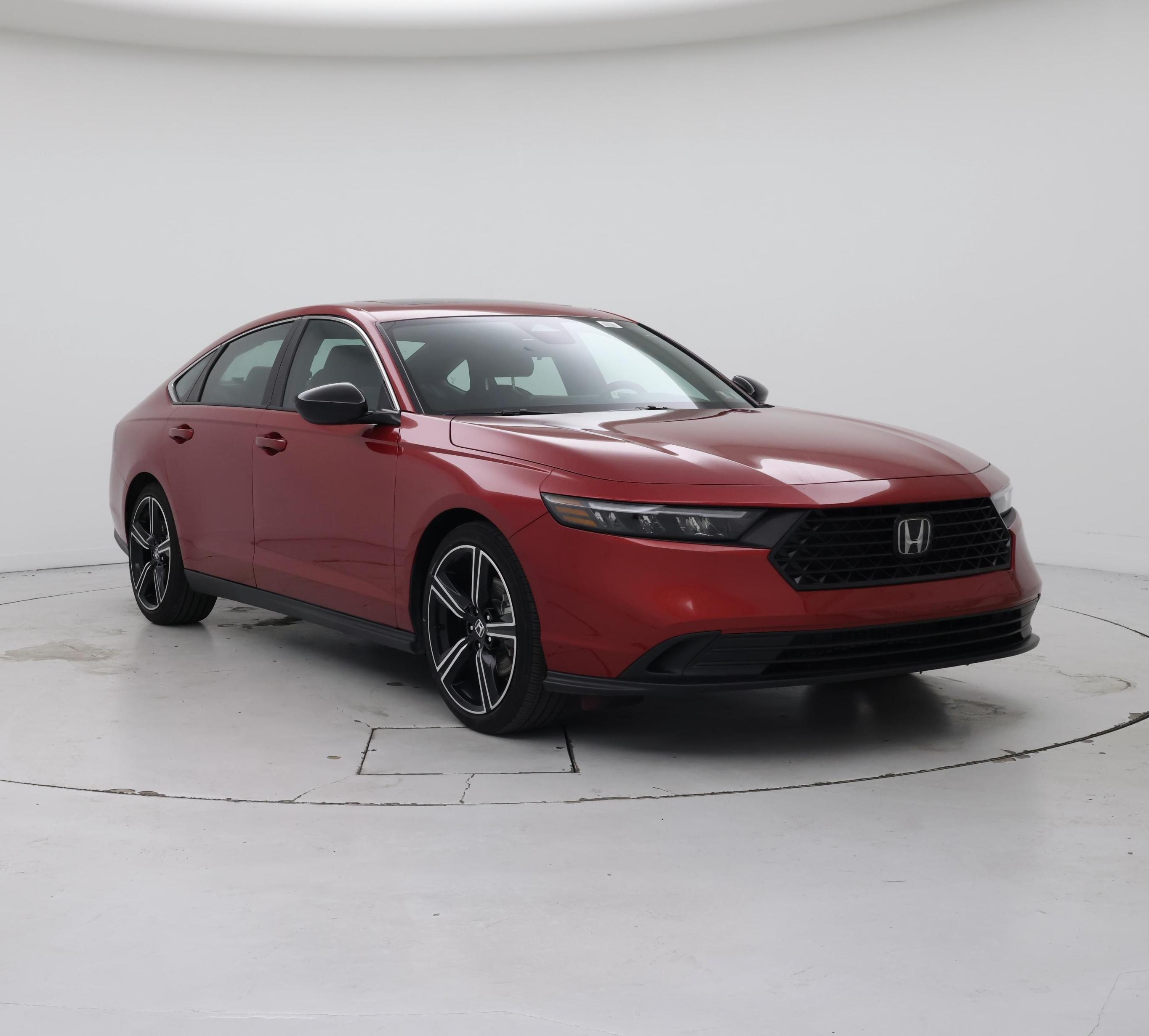 Red 2025 Honda Accord Hybrid Sedan Front-Wheel Drive Automatic
