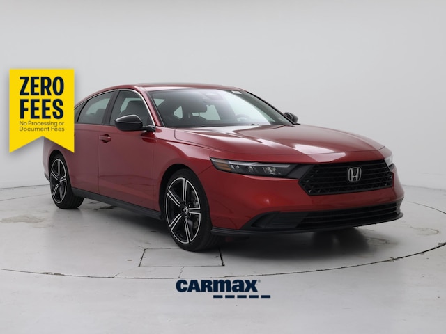 Red 2025 Honda Accord Hybrid Sedan Front-Wheel Drive Automatic