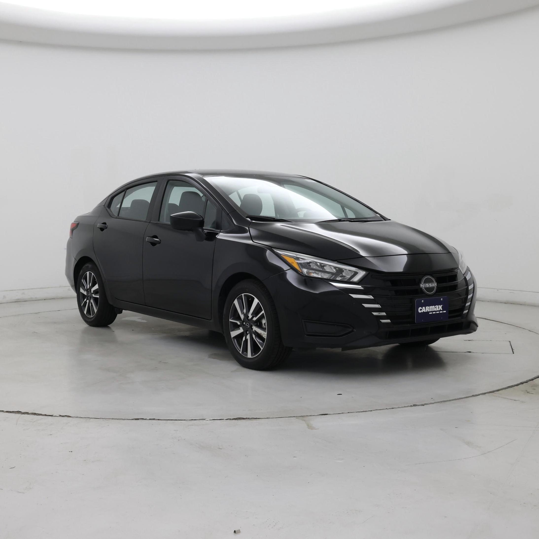 Black 2025 Nissan Versa Sedan Front-Wheel Drive Automatic