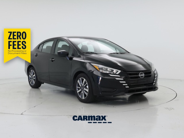 Black 2025 Nissan Versa Sedan Front-Wheel Drive Automatic