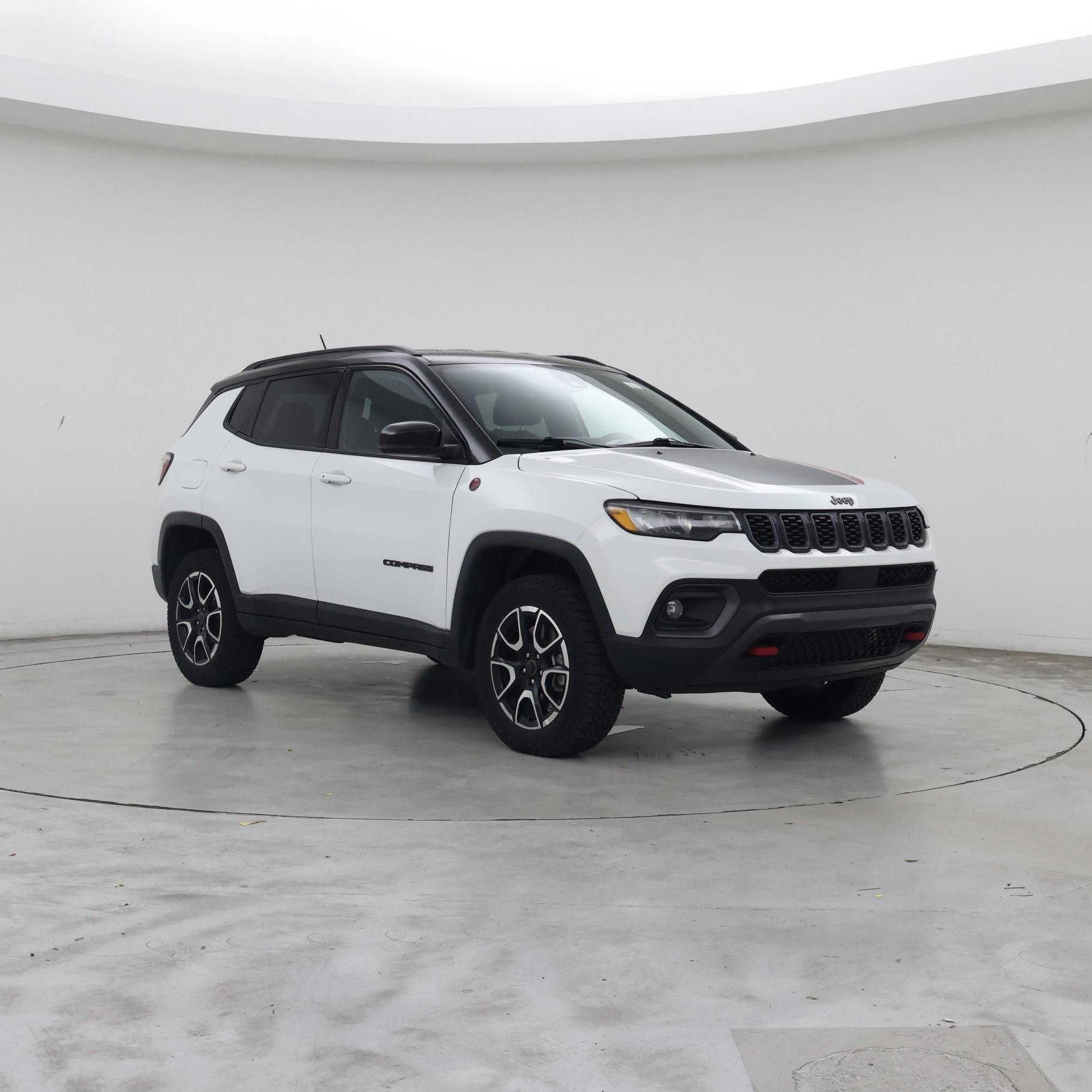 White 2025 Jeep Compass SUV / Crossover Four-Wheel Drive Automatic