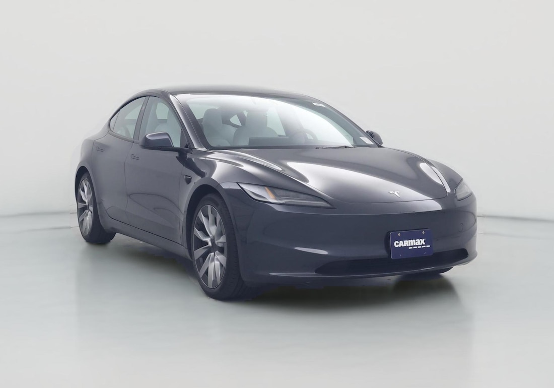 2024 Tesla Model 3 Long Range All-Wheel Drive in Gray — CarMax photo