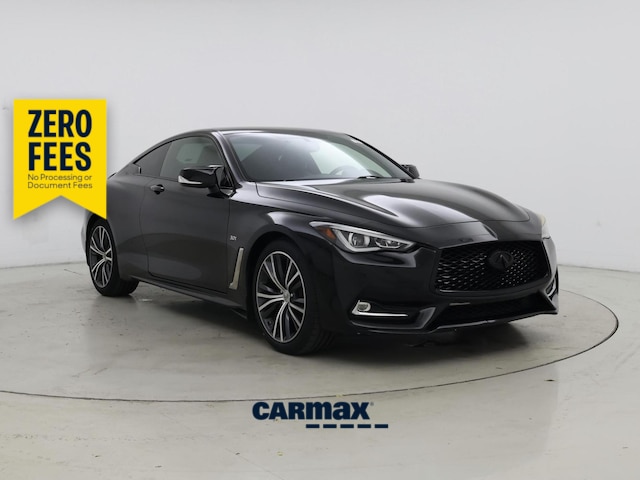Black 2018 INFINITI Q60 3.0t Luxe Coupe AWD Coupe All-Wheel Drive Automatic