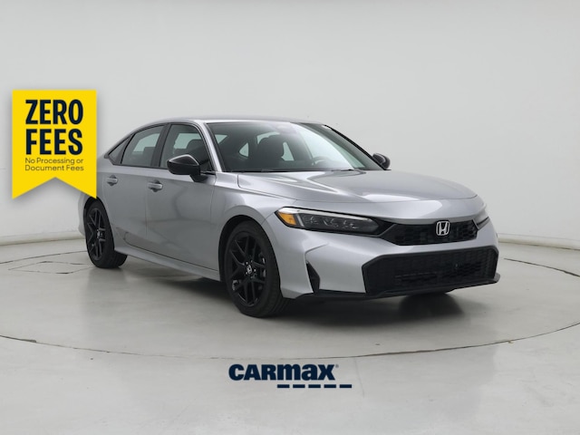 Silver 2026 Honda Civic Sport FWD Sedan Front-Wheel Drive Automatic