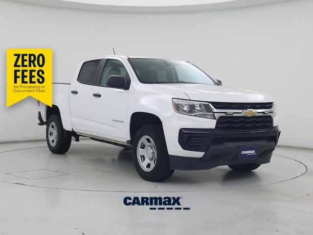 White 2022 Chevrolet Colorado Work Truck Crew Cab 4WD Pickup Truck Four-Wheel Drive Automatic