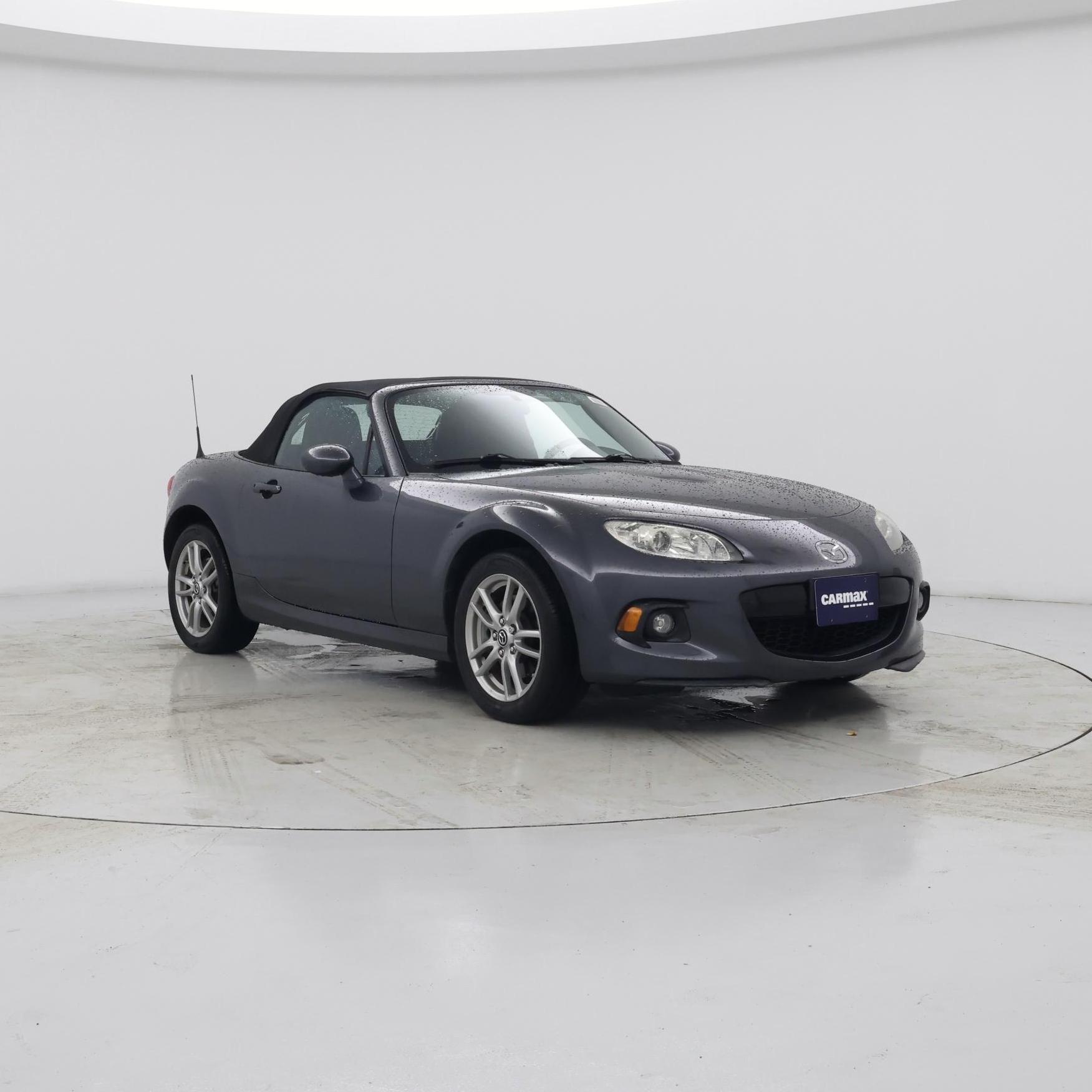 Gray 2014 Mazda MX-5 Miata Convertible Rear-Wheel Drive Manual