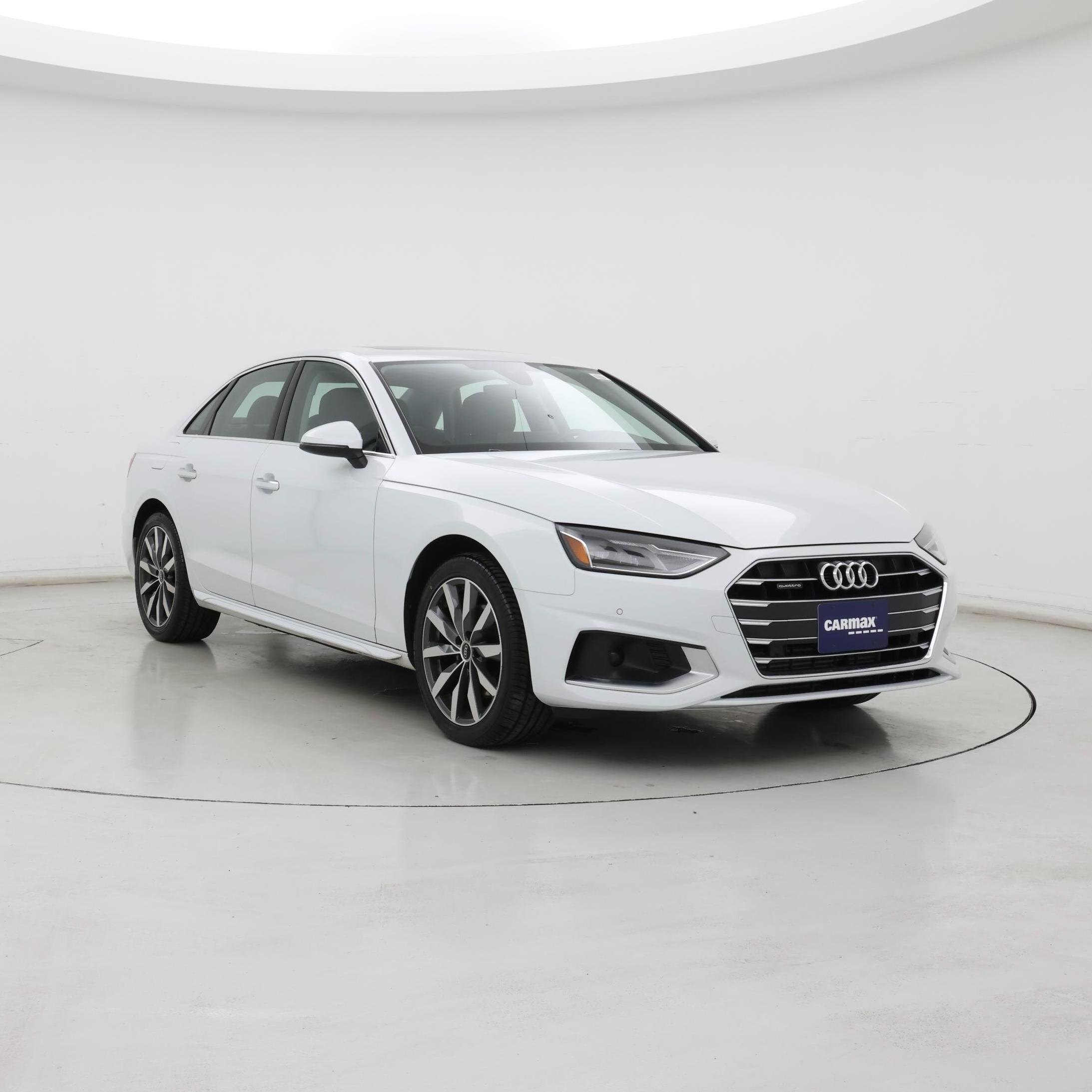 White 2021 Audi A4 quattro Premium 40 TFSI AWD Sedan All-Wheel Drive Automatic