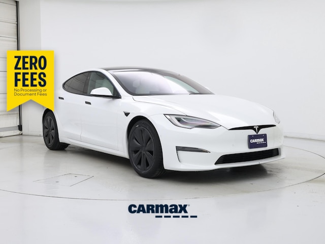 White 2022 Tesla Model S Sedan All-Wheel Drive Automatic