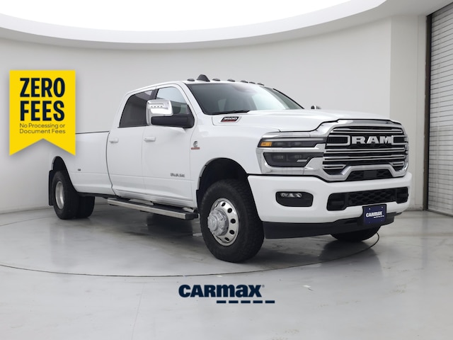White 2026 RAM 3500 Laramie Crew Cab LB DRW 4WD Pickup Truck Four-Wheel Drive Automatic