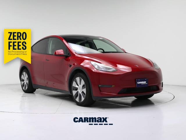 Red 2023 Tesla Model Y SUV / Crossover Rear-Wheel Drive Automatic